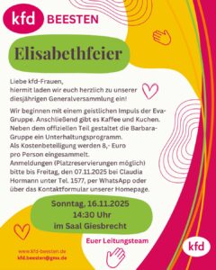 Elisabethfeier / Generalversammlung