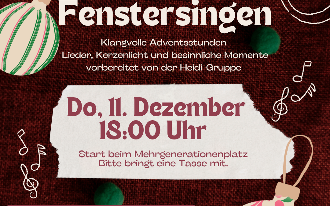 „Fenstersingen“ im Advent