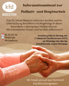 Aktuelle Palliativ- und Hospizarbeit in der Region @ Michaelhaus Beesten